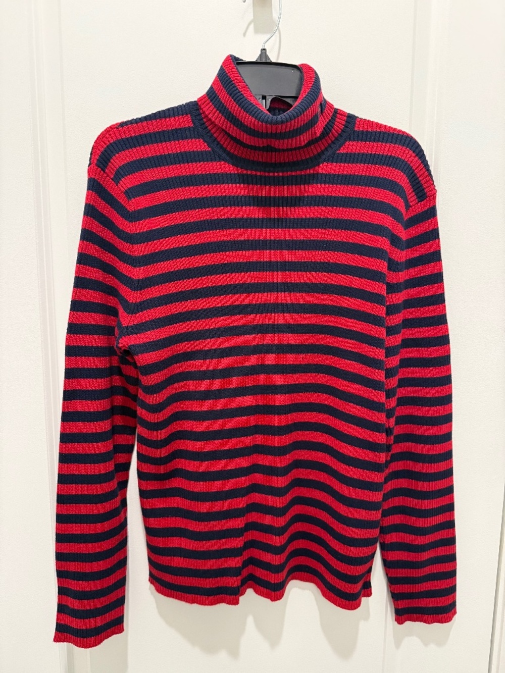 Ralph Lauren Striped Turtleneck Sweater for Women. Size XL. Pre-Owned.